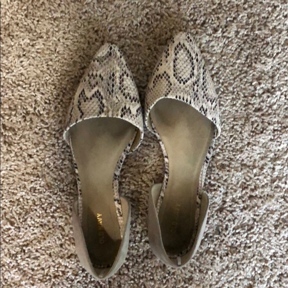 Snake print Old Navy ballet flats